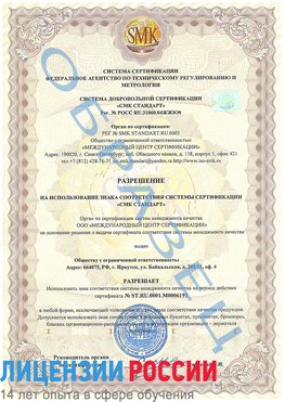 Образец разрешение Ольга Сертификат ISO 50001